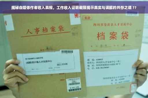 揭秘自媒体作者收入真相，工作收入证明截图揭示真实与误解的共存之道 ??
