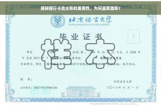 揭秘银行卡流水账的重要性，为何需要查账？