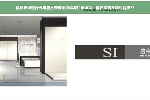 揭秘建设银行五年流水查询全过程与注意事项，操作指南及耗时解析??