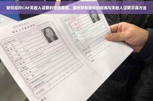 如何应对CAF无收入证明的经济困境，重拾财务稳定的指南与无收入证明开具方法