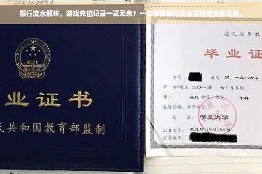 银行流水解析，游戏充值记录一览无余？一文读懂银行流水与游戏消费关联。