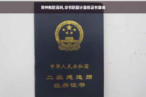 贵州有职高吗,毕节职称计算机证书查询