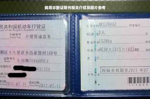 病危诊断证明书相关介绍及图片参考