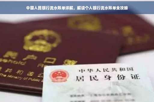 中国人民银行流水账单详解，解读个人银行流水账单全攻略