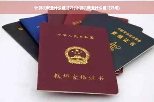 计算机就业什么证书好(计算机就业什么证书好考)