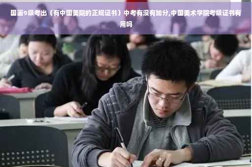 国画9级考出（有中国美院的正规证书）中考有没有加分,中国美术学院考级证书有用吗