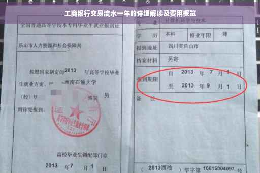 工商银行交易流水一年的详细解读及费用概览