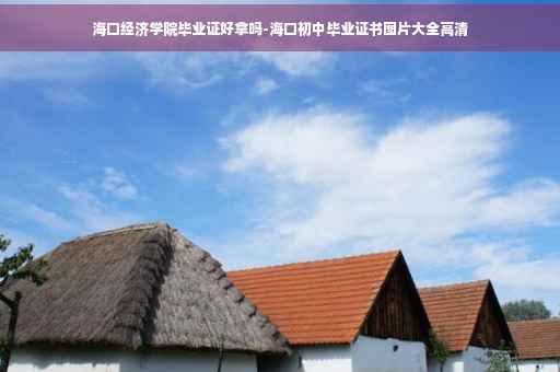 海口经济学院毕业证好拿吗-海口初中毕业证书图片大全高清