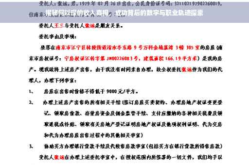 揭秘何以琛的收入真相，成功背后的数字与职业轨迹探索