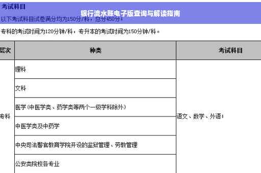 银行流水账电子版查询与解读指南