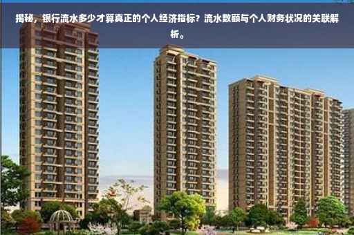 揭秘，银行流水多少才算真正的个人经济指标？流水数额与个人财务状况的关联解析。