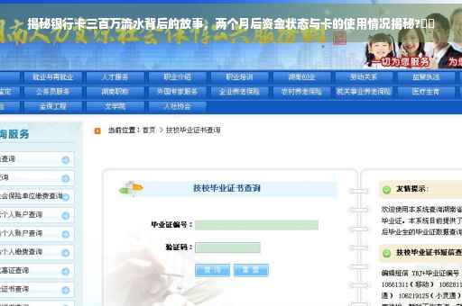 揭秘银行卡三百万流水背后的故事，两个月后资金状态与卡的使用情况揭秘?⚡️