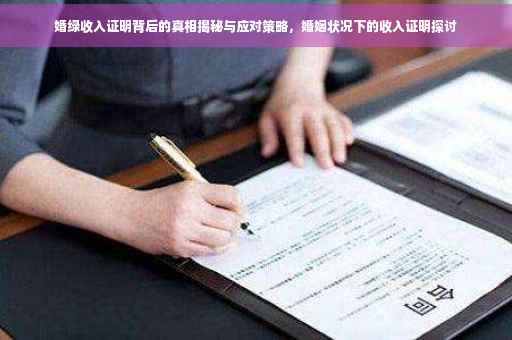婚绿收入证明背后的真相揭秘与应对策略，婚姻状况下的收入证明探讨
