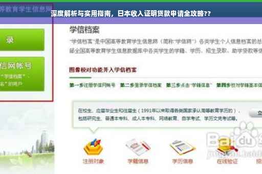 深度解析与实用指南，日本收入证明贷款申请全攻略??