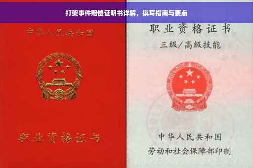 打架事件赔偿证明书详解，撰写指南与要点