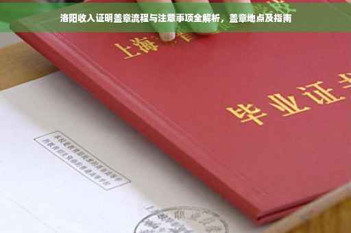 洛阳收入证明盖章流程与注意事项全解析，盖章地点及指南