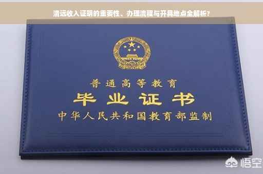 清远收入证明的重要性、办理流程与开具地点全解析?