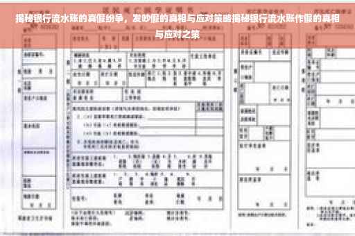 揭秘银行流水账的真假纷争，发吵假的真相与应对策略揭秘银行流水账作假的真相与应对之策