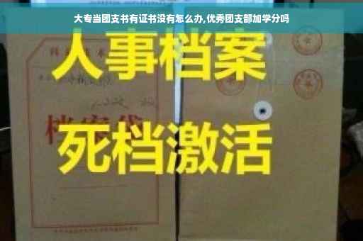 大专当团支书有证书没有怎么办,优秀团支部加学分吗