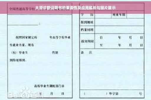 太原诊断证明书的重要性及应用解析与图片展示