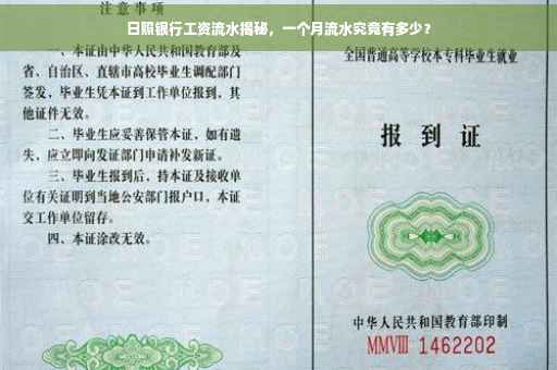 日照银行工资流水揭秘,一个月流水究竟有多少? 日照银行工资流水揭秘,一个月流水究竟有多少?