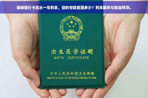 揭秘银行卡流水一年利息，你的存款能赚多少？利息解析与收益预测。