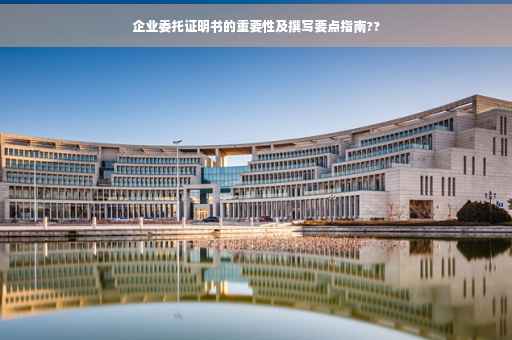 企业委托证明书的重要性及撰写要点指南??
