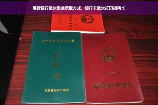 解读银行流水账单获取方式，银行卡流水打印指南?✨