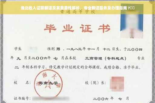 淮北收入证明翻译及其重要性解析，专业翻译服务及办理指南 ?⚡️