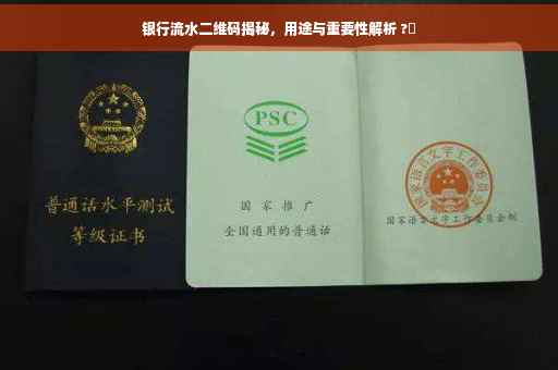 银行流水二维码揭秘，用途与重要性解析 ?✨