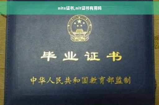 nits证书,nit证书有用吗 nits证书,nit证书有用吗