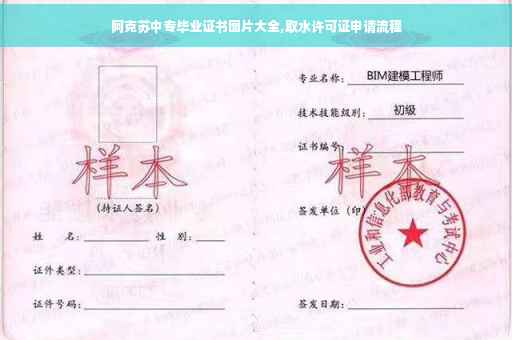 阿克苏中专毕业证书图片大全,取水许可证申请流程
