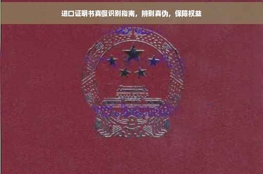 进口证明书真假识别指南，辨别真伪，保障权益