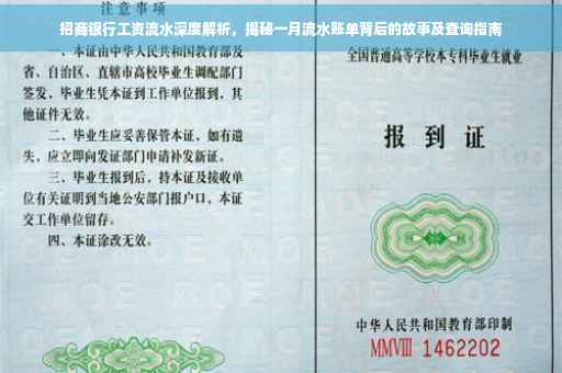 招商银行工资流水深度解析，揭秘一月流水账单背后的故事及查询指南