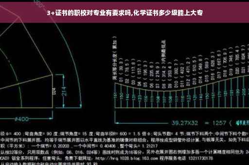 3+证书的职校对专业有要求吗,化学证书多少级能上大专