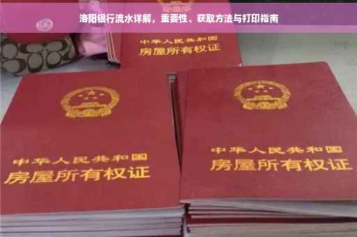 洛阳银行流水详解，重要性、获取方法与打印指南