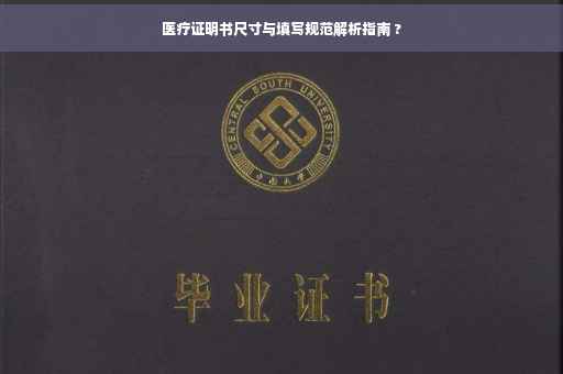 医疗证明书尺寸与填写规范解析指南 ?