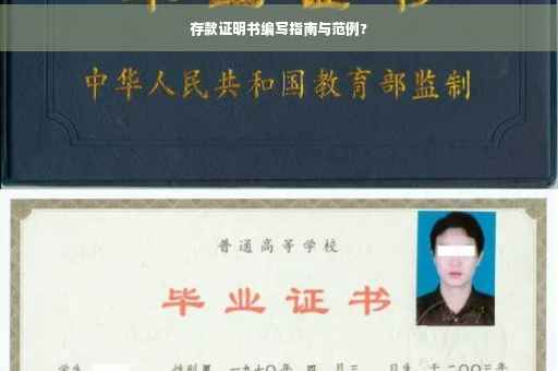 存款证明书编写指南与范例?