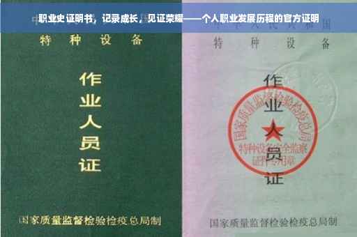 职业史证明书，记录成长，见证荣耀——个人职业发展历程的官方证明