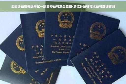 全国计算机等级考试一级合格证书怎么查询-浙江计算机技术证书查询官网