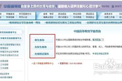 自媒体之路的坎坷与收获，最新收入证明详解与心得分享?✨