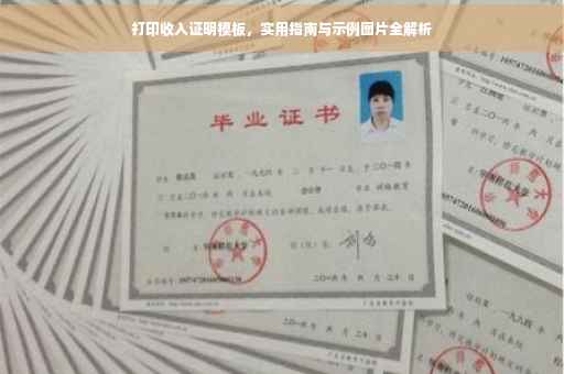 打印收入证明模板，实用指南与示例图片全解析