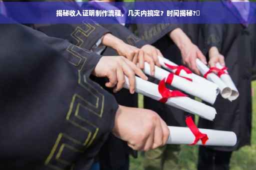 揭秘收入证明制作流程，几天内搞定？时间揭秘?✨