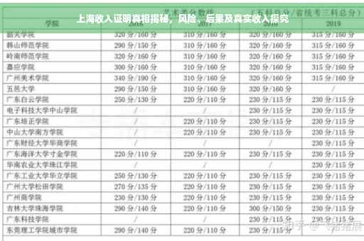 上海收入证明真相揭秘，风险、后果及真实收入探究