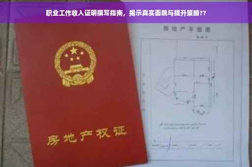 职业工作收入证明撰写指南，揭示真实面貌与提升策略??