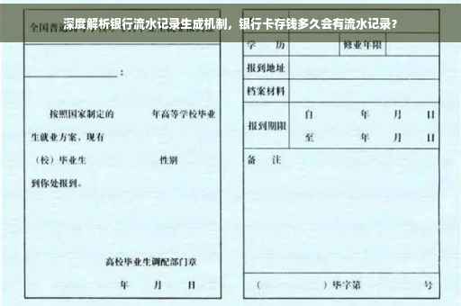 深度解析银行流水记录生成机制，银行卡存钱多久会有流水记录？