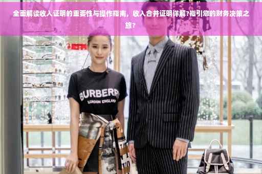 全面解读收入证明的重要性与操作指南，收入合并证明详解?指引您的财务决策之旅?