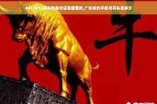 4413812开头的身份证是哪里的,广东省的手机号开头是多少