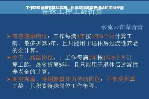 工作转接证明书撰写指南，职责交接与信任传承的关键步骤