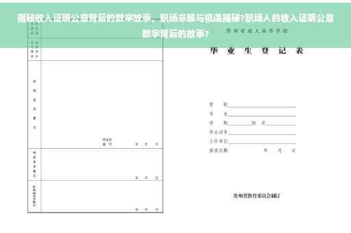 揭秘收入证明公章背后的数字故事，职场辛酸与机遇揭秘?职场人的收入证明公章数字背后的故事?